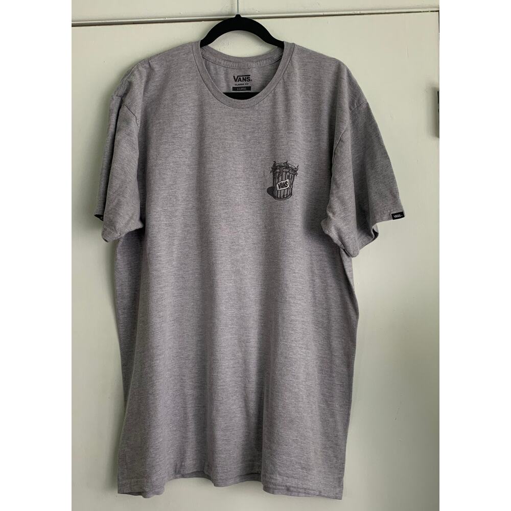 Vans Garbage Days Shirt Heather Grey Size XL